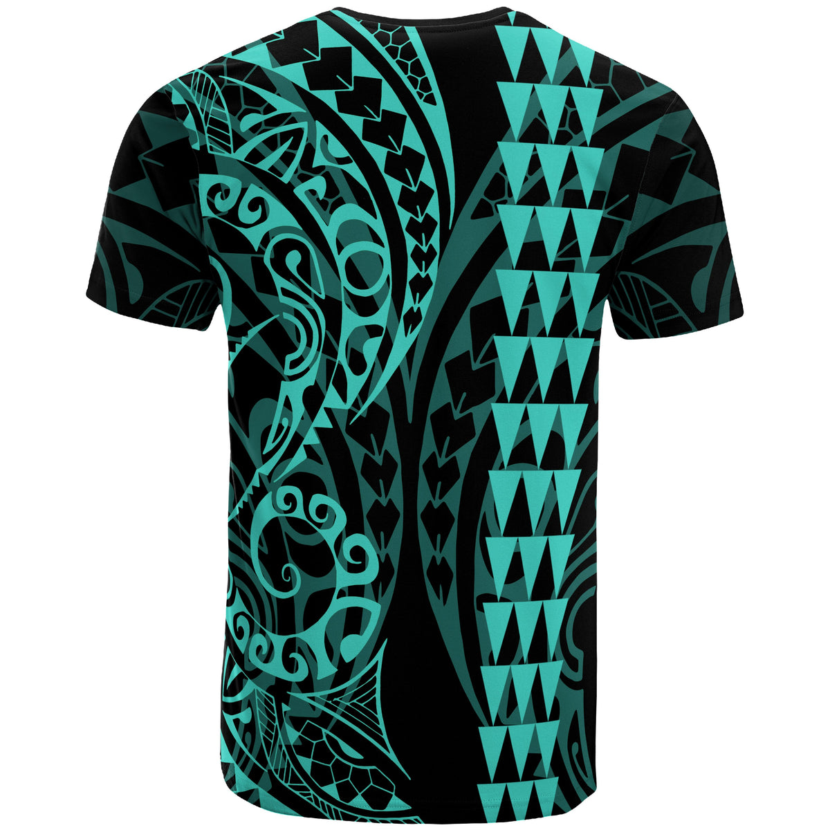 Hawaii Kakau Polynesian T Shirt Pre BFCM 2020 Turquoise - Polynesian Pride