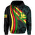 Hawaii Polynesian Kanaka Flag Hoodie Zip Turquoise Ten Style - Polynesian Pride
