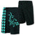 Hawaii Kakau Polynesian Hammerhead Shark Board Shorts - Turquoise Men Turquoise - Polynesian Pride