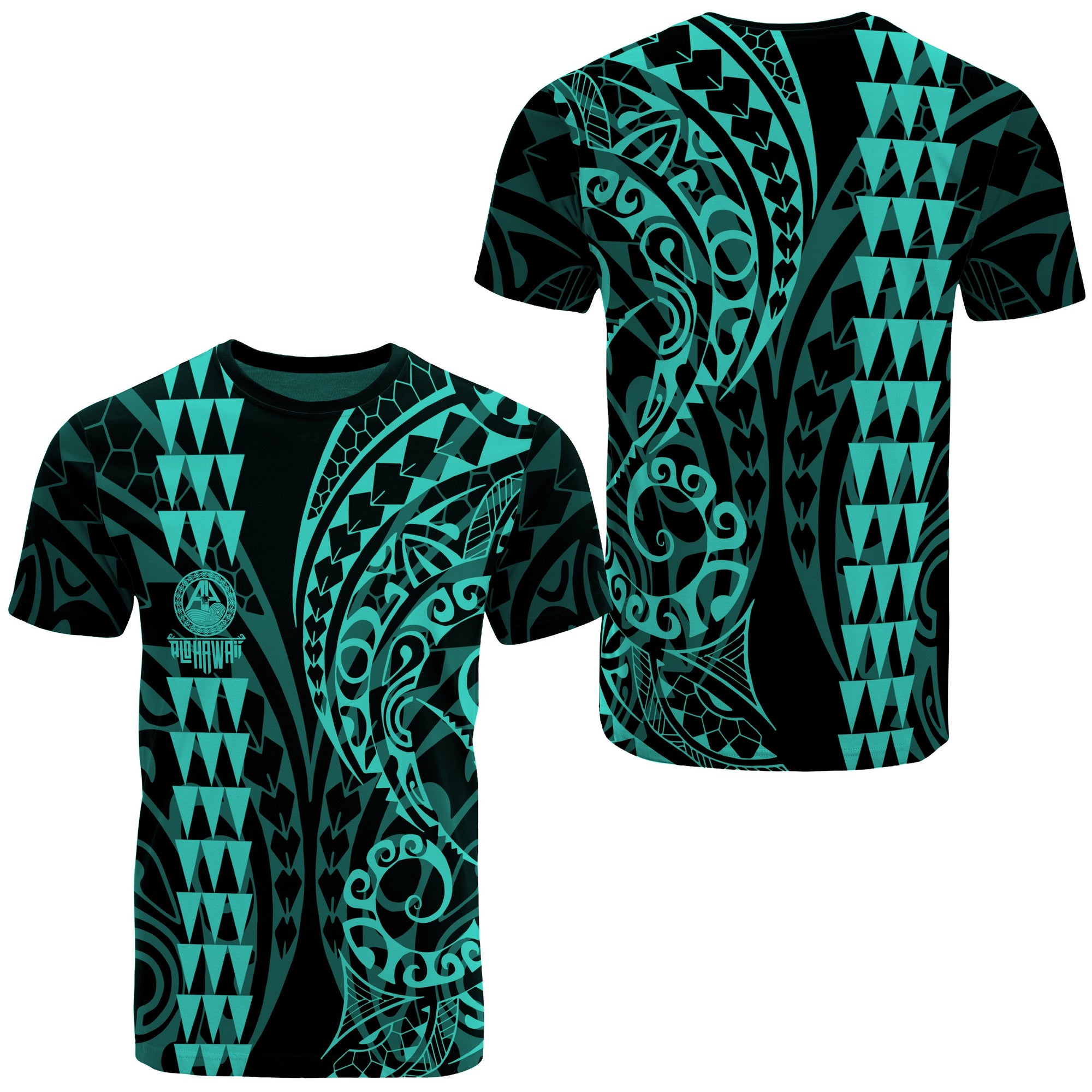 Hawaii Kakau Polynesian T Shirt Pre BFCM 2020 Turquoise Unisex Turquoise - Polynesian Pride