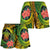 Polynesian Turtle Women Short Circle Turtle Hibiscus Reggae LT9 - Polynesian Pride