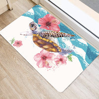Turtle Hibiscus On Wale Door Mat AH - Polynesian Pride