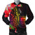 Tuvalu Men's Bomber Jacket - Tropical Hippie Style Black - Polynesian Pride