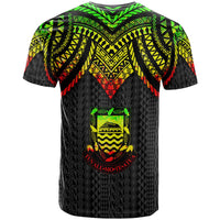 Tuvalu T Shirt Polynesian Armor Style Reagge - Polynesian Pride