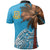 Tuvalu Polo Shirt Polynesian Palm Tree Flag - Polynesian Pride