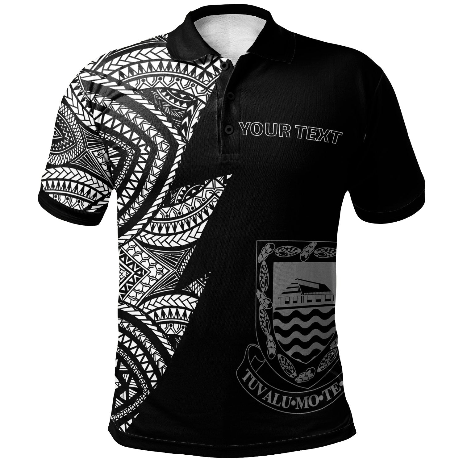Tuvalu Custom Polo Shirt Flash Style White Unisex White - Polynesian Pride