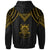 Tuvalu Hoodie Polynesian Armor Style Gold - Polynesian Pride