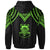 Tuvalu Hoodie Polynesian Armor Style Green - Polynesian Pride