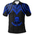 Tuvalu Custom Polo Shirt Polynesian Armor Style Blue Unisex Blue - Polynesian Pride