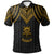 Tuvalu Polo Shirt Polynesian Armor Style Gold Unisex Gold - Polynesian Pride