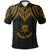 Tuvalu Custom Polo Shirt Polynesian Armor Style Gold Unisex Gold - Polynesian Pride