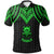 Tuvalu Polo Shirt Polynesian Armor Style Green Unisex Green - Polynesian Pride