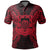 Tuvalu Polo Shirt Tuvalu Coat Of Arms Map Polynesian Tattoo Red Unisex Red - Polynesian Pride