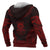 Tuvalu Polynesian Chief Custom Zip up Hoodie Red Version - Polynesian Pride