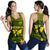 Federated States of Micronesia United Nations Day Women Racerback Tank Green Simple World Map Version LT9 - Polynesian Pride