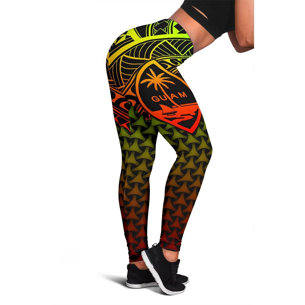 Polynesian Guam Women's Leggings - Reggae Vintage Polynesian Patterns Reggae - Polynesian Pride