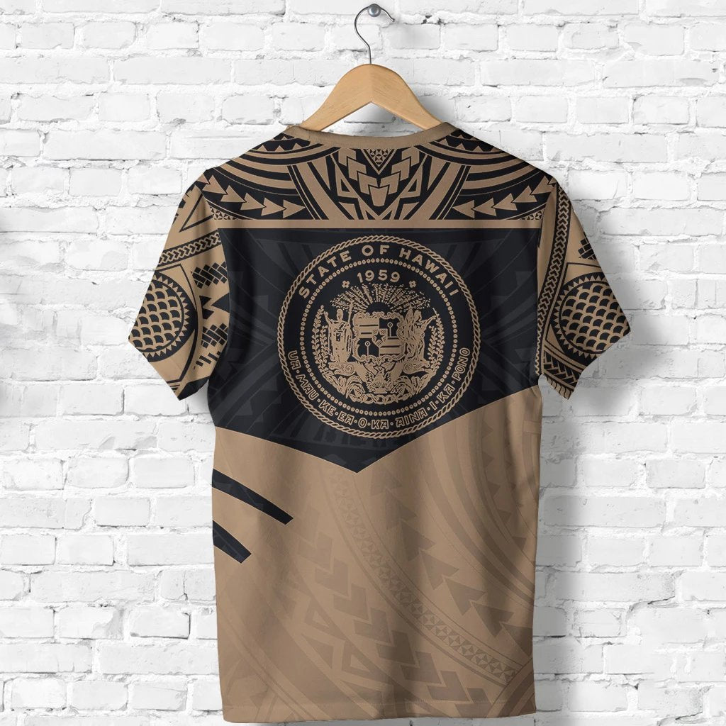 Hawaii Coat of Arms T Shirt Potent Style - Polynesian Pride