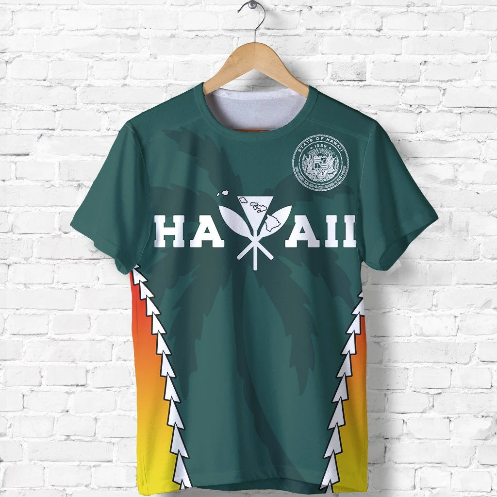 Hawaii T Shirt Unisex Green - Polynesian Pride