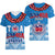 Toa Samoa Rugby V-Neck T Shirt Manu Siva Tau Style Ulafala LT13 Female Blue - Polynesian Pride