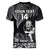 (Custom Text And Number) New Zealand Silver Fern Rugby V-Neck T Shirt All Black Koru Maori LT14 - Polynesian Pride