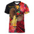 Custom Papua New Guinea V Neck T Shirt Bird of Paradise LT13 - Polynesian Pride