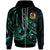 Vanuatu Zip Hoodie The Flow of The Ocean Green - Polynesian Pride