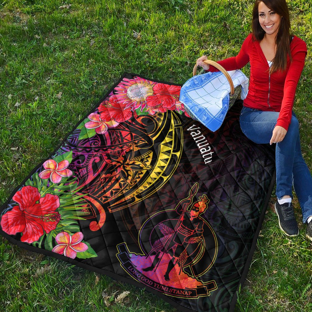 Vanuatu Premium Quilt - Tropical Hippie Style - Polynesian Pride