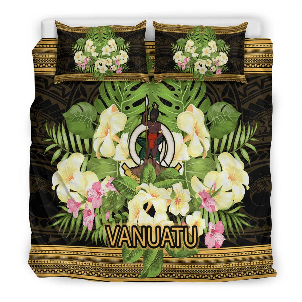 Vanuatu Bedding Set - Polynesian Gold Patterns Collection - Polynesian Pride