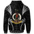 Vanuatu Zip up Hoodie Blood Runs Through My Veins Style Black - Polynesian Pride
