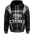 Vanuatu Zip up Hoodie Blood Runs Through My Veins Style Black Unisex Black - Polynesian Pride