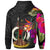 Vanuatu Zip up Hoodie Hibiscus Polynesian Pattern - Polynesian Pride