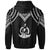 Vanuatu Zip up Hoodie Polynesian Armor Style Black - Polynesian Pride