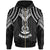 Vanuatu Zip up Hoodie Polynesian Armor Style Black Unisex Black - Polynesian Pride