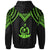 Vanuatu Zip up Hoodie Polynesian Armor Style Green - Polynesian Pride