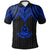 Vanuatu Custom Polo Shirt Polynesian Armor Style Blue Unisex Blue - Polynesian Pride