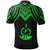 Vanuatu Polo Shirt Polynesian Armor Style Green - Polynesian Pride