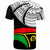 Vanuatu T Shirt Claws Pattern With Flag - Polynesian Pride