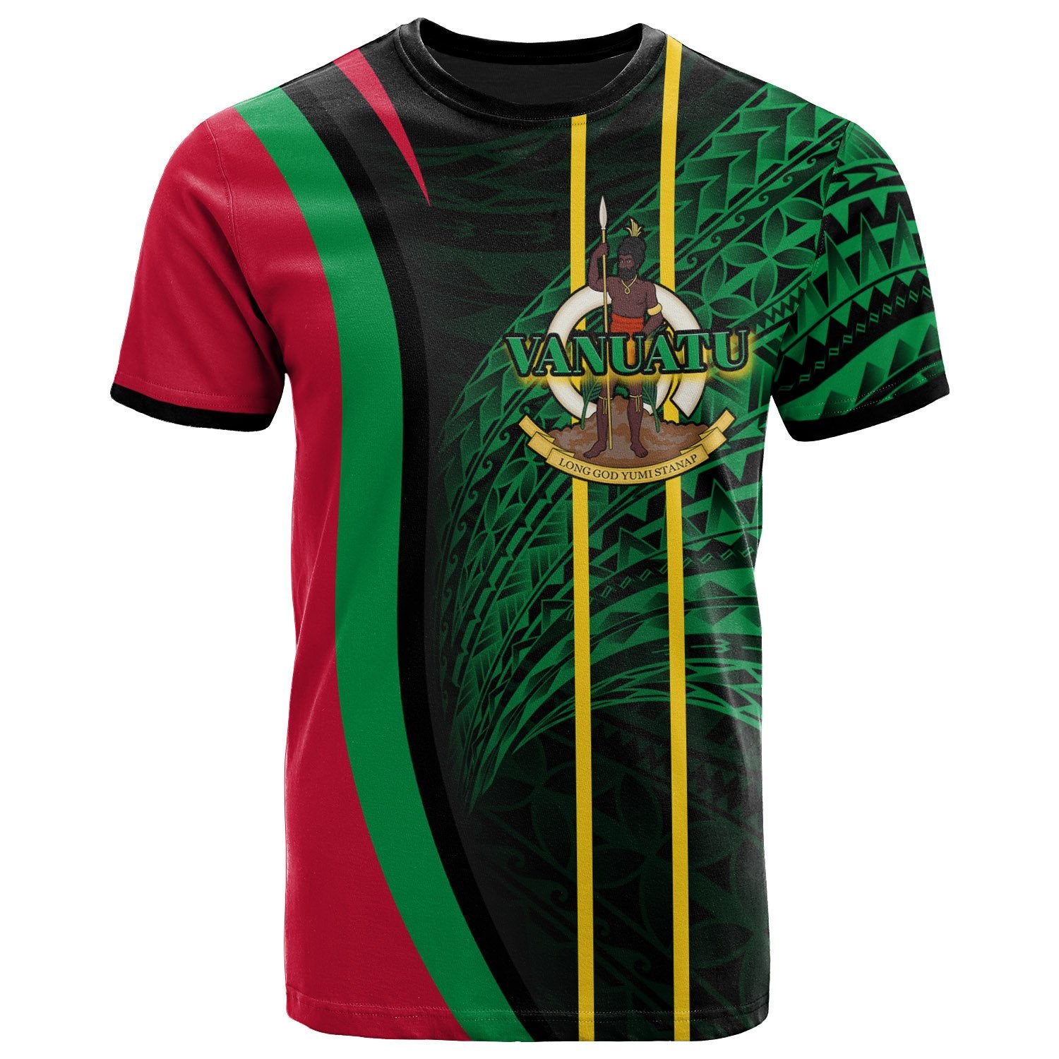 Vanuatu T Shirt Polynesian Wave Special Style Unisex Black - Polynesian Pride