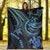 Vanuatu Custom Personalised Premium Blanket - Blue Turtle - Polynesian Pride