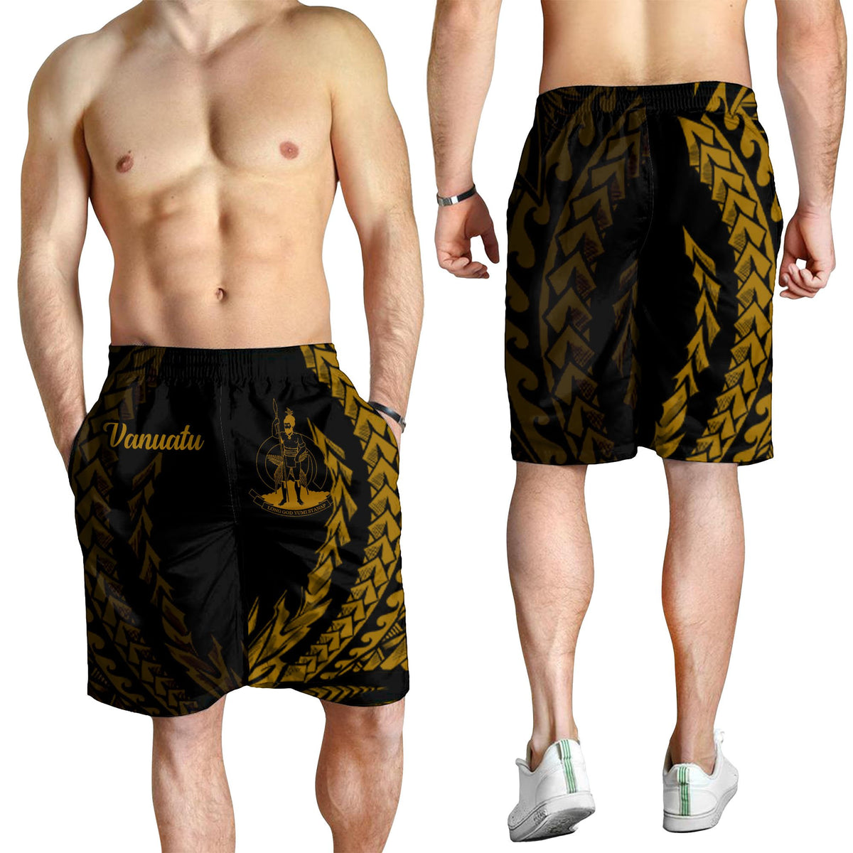 Vanuatu Men's Shorts - Wings Style - Polynesian Pride