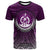 Vanuatu T Shirt Circle Pattern Purple Unisex Purple - Polynesian Pride