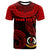 Vanuatu Custom T Shirt Unique Serrated Texture Red Unisex Red - Polynesian Pride