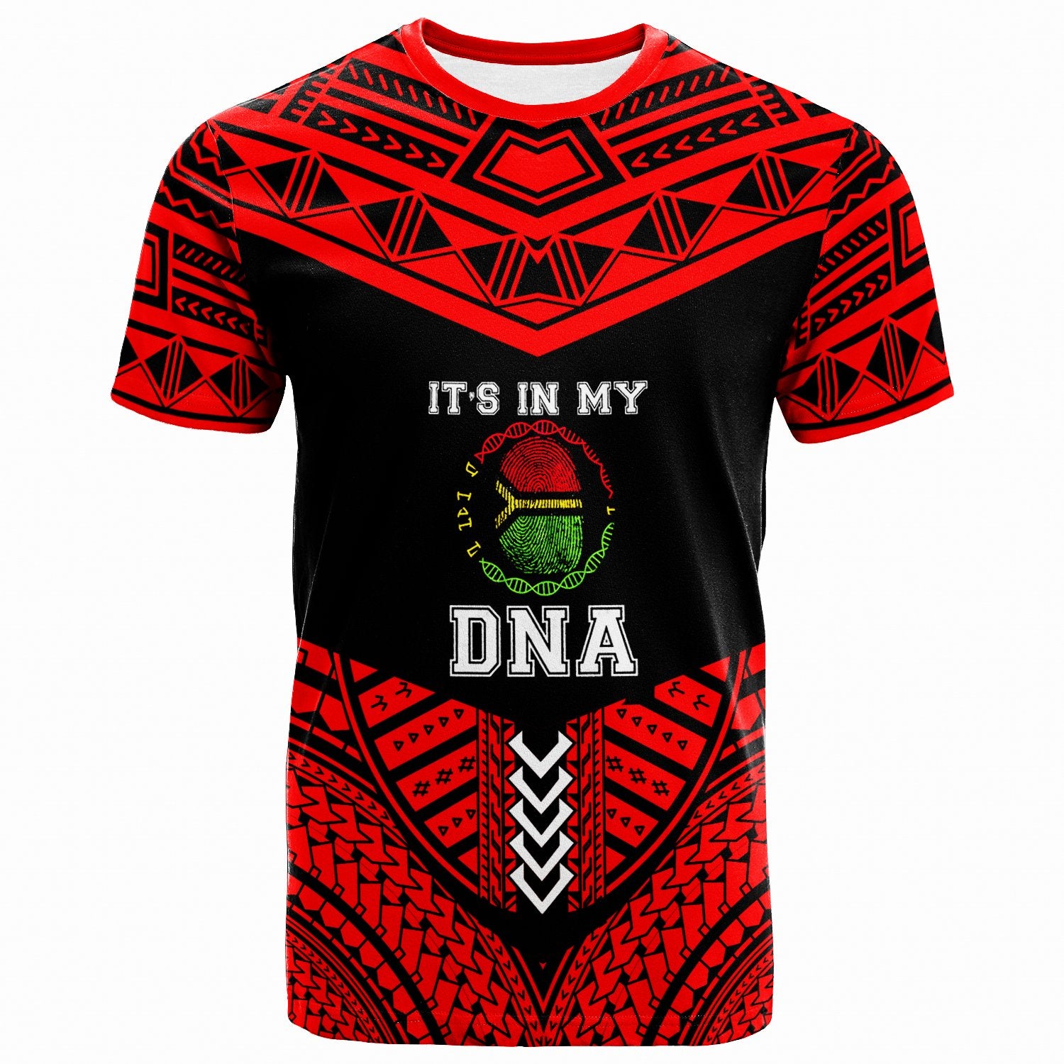 Vanuatu T Shirt Its in my DNA Cool Style Red Color Unisex Red - Polynesian Pride