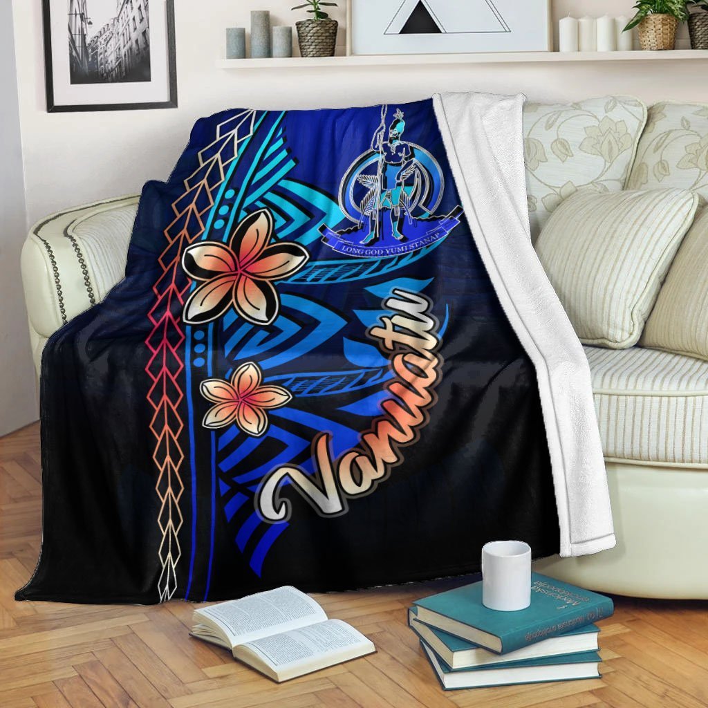 Vanuatu Premium Blanket - Vintage Tribal Mountain White - Polynesian Pride