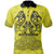 Aotearoa Maori Rugby Polo Shirt New Zealand Mount Taranaki Manaia Unisex Yellow - Polynesian Pride