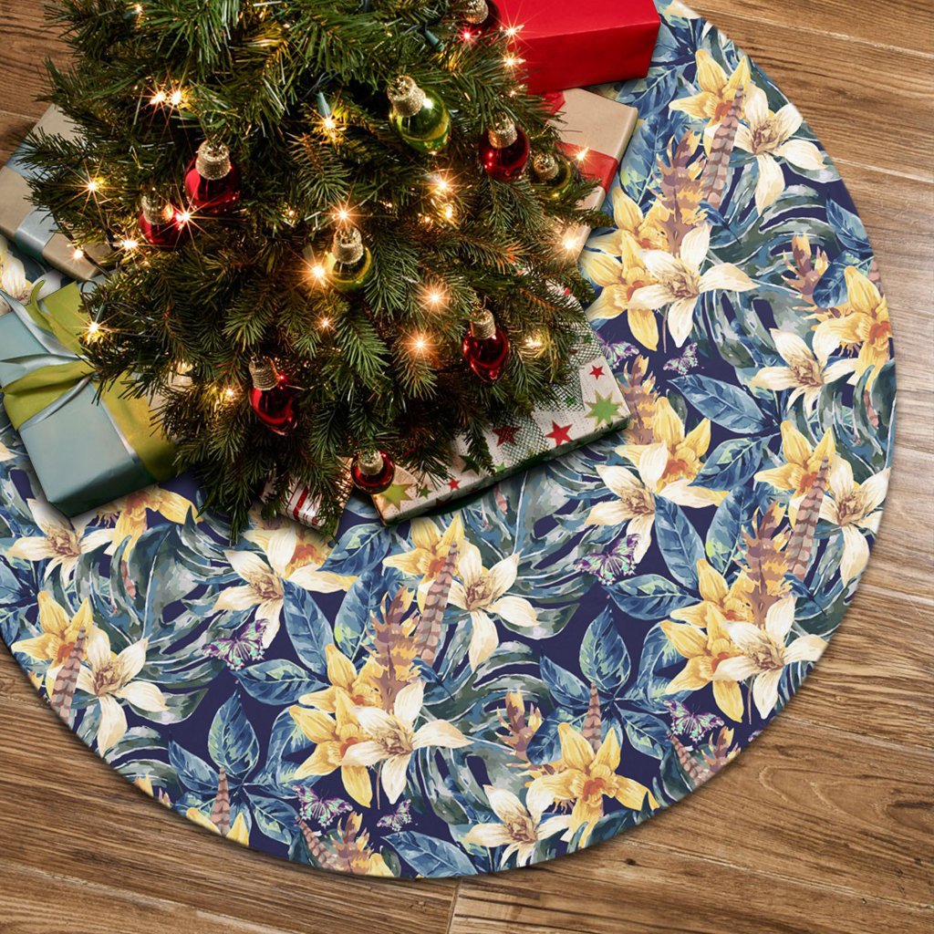 Vintage Floral Tree Skirt - Polynesian Pride