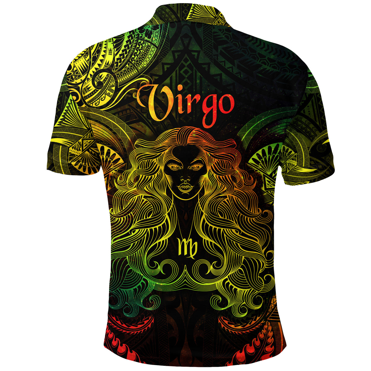 Virgo Zodiac Polynesian Polo Shirt Unique Style Reggae LT8 - Polynesian Pride