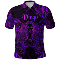Virgo Zodiac Polynesian Polo Shirt Unique Style Purple LT8 - Polynesian Pride