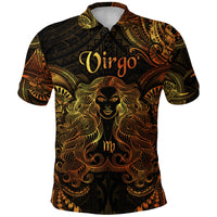 Virgo Zodiac Polynesian Polo Shirt Unique Style Gold LT8 - Polynesian Pride