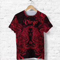 Virgo Zodiac Polynesian T Shirt Unique Style Red LT8 - Polynesian Pride